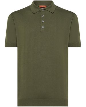 Daniele Fiesoli Short-Sleeved Cotton Polo Shirt - Green