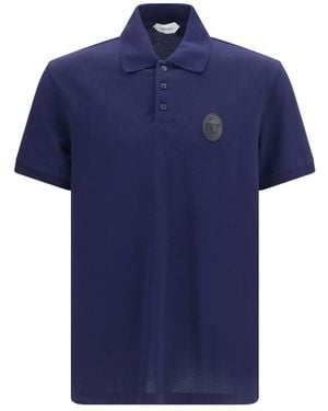 Versace Logo Polo - Blue