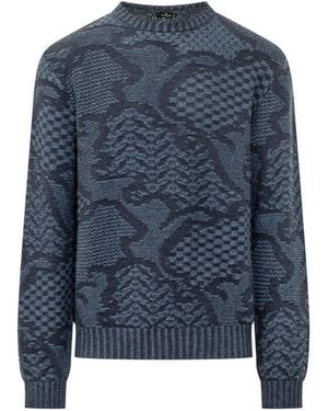 Etro Crew Neck Sweater - Blue