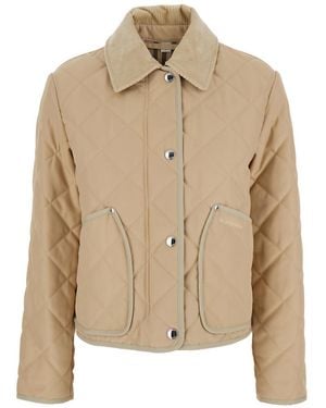 Burberry Quilted Jacket - Natural