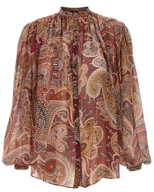Etro Floral Paisley Blouse - Brown