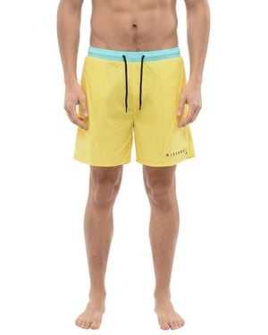John Richmond Drawstring Swim Shorts - Yellow