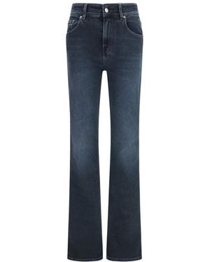 Haikure Flared Low Rise Jeans - Blue