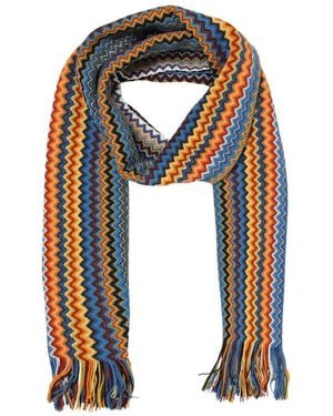 Missoni Chevron Scarf - Blue