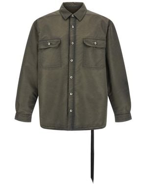 Rick Owens Solid Shirt Jacket - Green