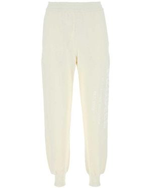 McQueen Print Logo Joggers - White