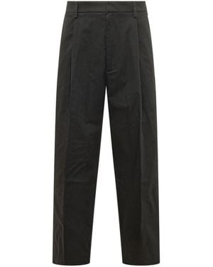 Mordecai Straight Flat Front Pants - Black