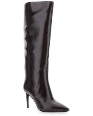 Jeffrey Campbell Leather Arsen Boot - Brown