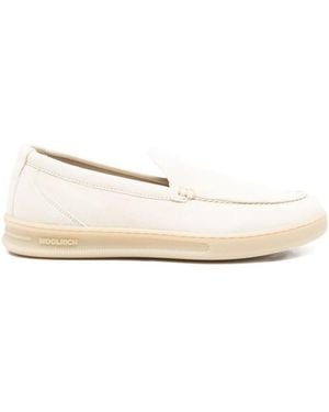 Woolrich Double U Leather Slip-On - Natural