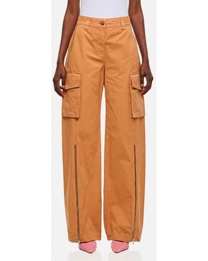 Stella McCartney Front Zip Cargo Pant - Orange