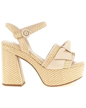 Alexandre Birman Open Toe Heels - Metallic