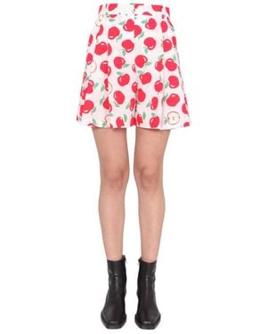 Moschino Printed Shorts - Red