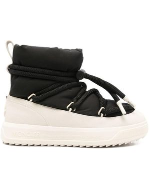 Moncler Lace-Up Boots - Black