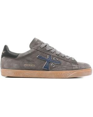 Premiata Logo Steven Sneakers - Gray