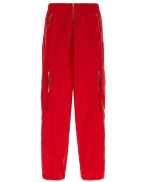 Fendi Relaxed Cargo Pants - Red