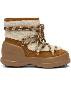 Moon Boot Textured Mezzaluna Boot - Natural