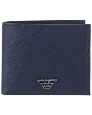 Emporio Armani Logo Wallet - Blue