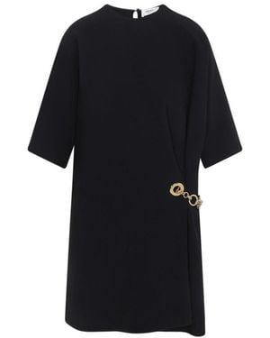 Celine Viscose Midi Dress - Black