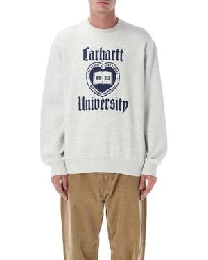 Carhartt Logo Sweatshirt - Gray