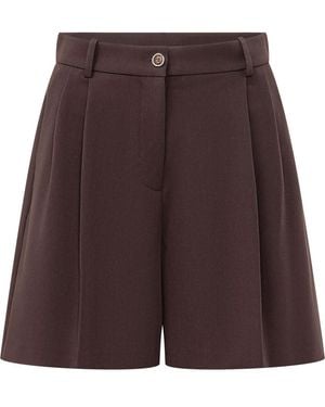 Pinko Solid Shorts - Purple