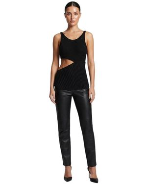 Ann Demeulemeester Knitted Scoop Neck Top - Black