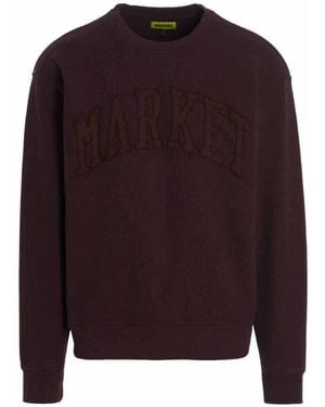 Market Vintage Wash' Sweatshirt - Brown