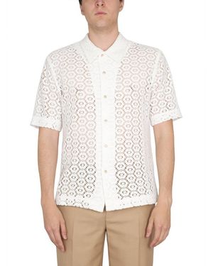 Séfr Pointelle Knit Shirt - White