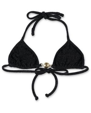Reina Olga Splash Bikini Top - Black