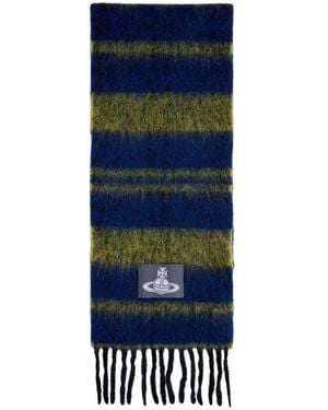 Vivienne Westwood Striped Scarf - Blue
