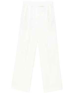 Rohe Tailored Flat Front Trousers - White