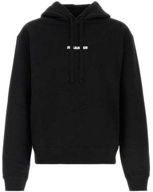 Jil Sander Cotton Hoodie - Black