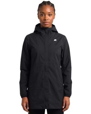 K-Way Solid Hood Jacket - Black