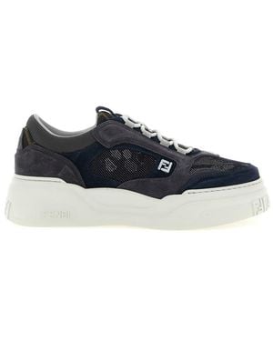 Fendi Logo Sneakers - Blue