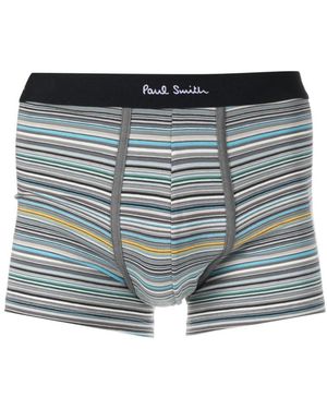 Paul Smith Signature Stripe Boxer Briefs - Gray