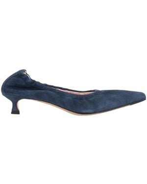 LA ROSE Slip On Pumps - Blue
