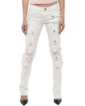 DSquared² Skinny Cargo Pants - White