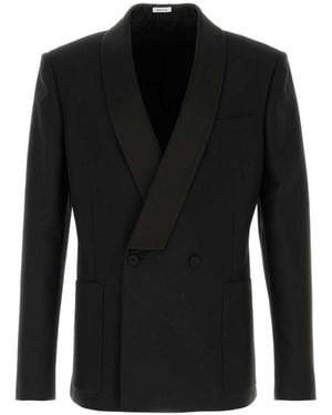 McQueen Shawl Lapel Blazer - Black