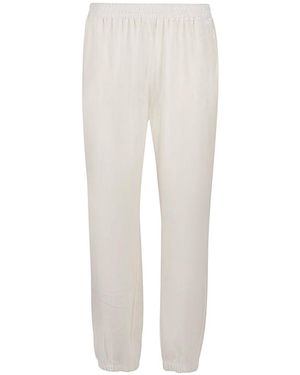 Gold Hawk Light Light Velvet Sweatpants - White