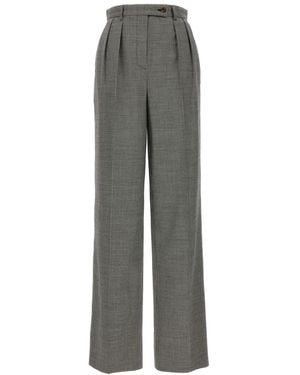Rochas Houndstooth Pants - Gray