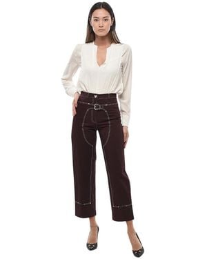 Stella McCartney Straight Flat Front Pants - White