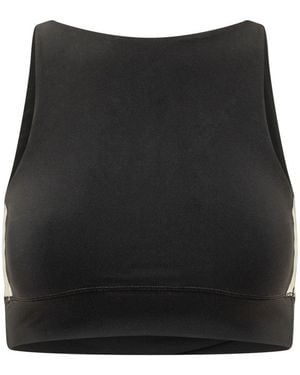 Palm Angels Solid Boat Neck Top - Black
