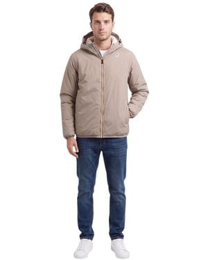 K-Way Logo Hood Jacket - Blue
