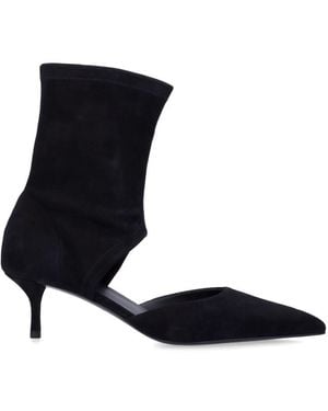 Alaïa Solid Cut Out Boot - Black