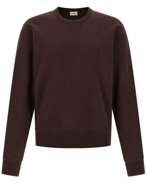 Saint Laurent 'Cassandre' Sweatshirt - Brown