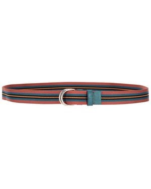 Prada Woven Buckle Belt - White