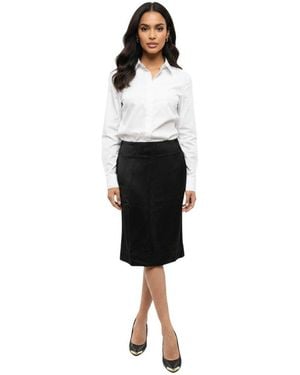 TOTEME Solid Midi Skirt - Black