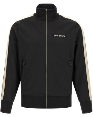 Palm Angels Logo Mock Collar Jacket - Black