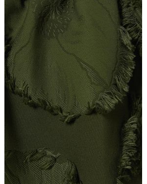 スカート GUCCI DARK GREEN VISCOSE AND TWEED BLEND SKIRT GUCCI Dark green viscose and tweed blend skirt | TheDoubleF