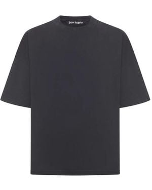 Palm Angels Cotton T-Shirt - Blue