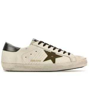 Golden Goose Leather Sneakers - White